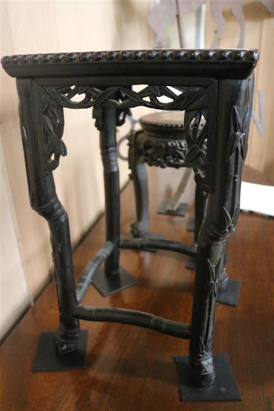 Two Chinese vase stands,